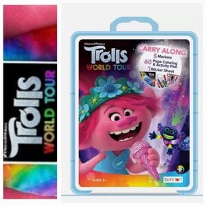 Trolls World Tour Carry Along Coloring Set